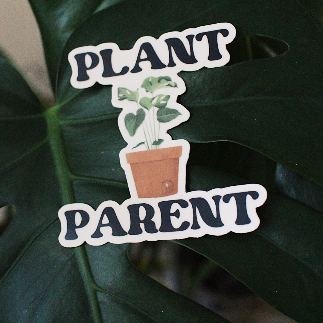 Plant Parent Monstera Sticker - PEACHI PLANTS